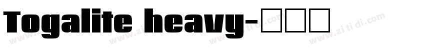 Togalite heavy字体转换 Togalite heavy字体转换